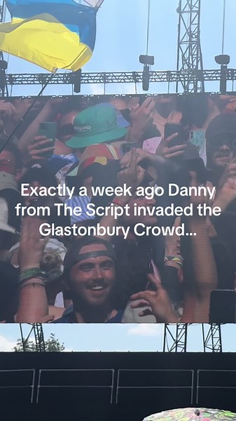 Danny from The Script at Glastonbury 2025