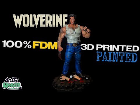 How I Painted This 100% FDM Wolverine 3D Print