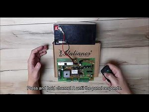 How to Learn or Program 4ch Remote Control (transmitter) into IT-315 DC Swing Control Panel (433mhz)