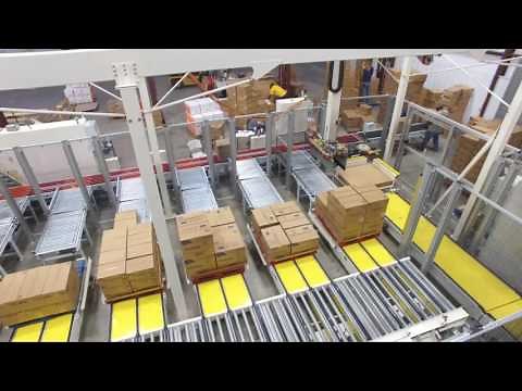 Gantry Package Palletizing / Sortation System by Sage Automation