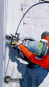 Cutting Roof Scuppers with the ICS Hydraulic Chainsaw | Concrete Cutting Miami