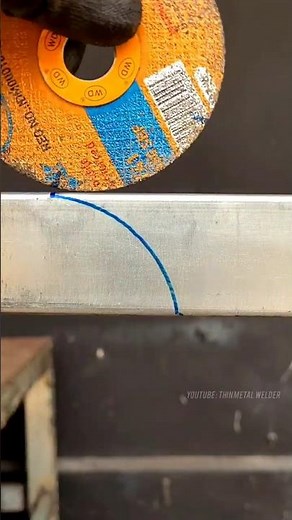 Tricks for bending thin square pipes #welding #welder #metalworking #fabrication