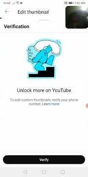 how to verify YouTube channel