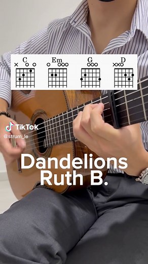 Learn Ruth B.'s 'Dandelions' with Guitar Chords Tutorial