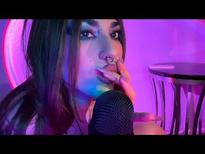 Slow Kiss Comfort ASMR 💜 Mouth Sounds & Fluffy Mic for Deep Sleep