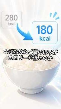 なぜ冷めたご飯のほうがカロリーが低いのか #雑学 #プチ知識 #トリビア #ゆっくり解説 #食#shorts