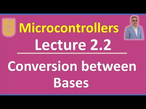 Microcontrollers - Lecture 2.2 - Slides 10-16 - Conversion between Bases #microcontrollers #nu
