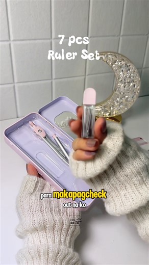 100K views · 1.4K reactions | 7pcs Set Geometry Compasses Triangle Ruler Ruler Protractor Exam Drawing Math Learning Tools Set For Students Engineering Drawing Stationery School Supplies School Supply Full Set student essentials set #rulerset #mathematics #stationaryaddict #stationaryaesthetic #pink #fblifestyle | HUE.matter | Facebook