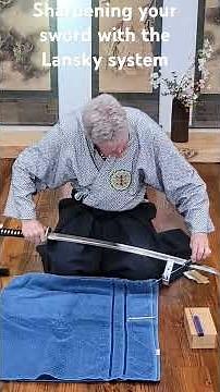 Sharpening your sword with the Lansky system.