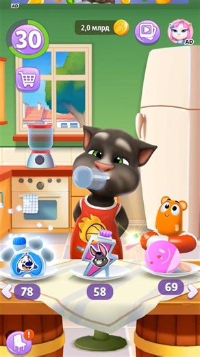 My Talking Tom 2 Android Gameplay #short Video-23