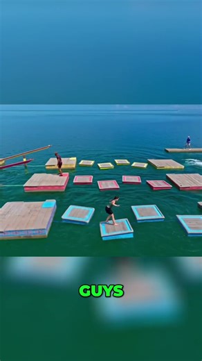 Epic Water Obstacle Course: Watch Them Conquer the Waves! #shorts