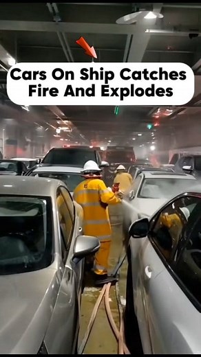 998K views · 121 reactions | Cars On Ship Catches Fire And Explodes | tndviralvideos | Facebook