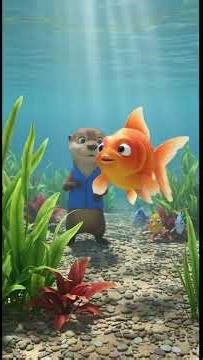 This Otter's Cleaning Skills Are Unreal #satisfying #cartoon #shorts