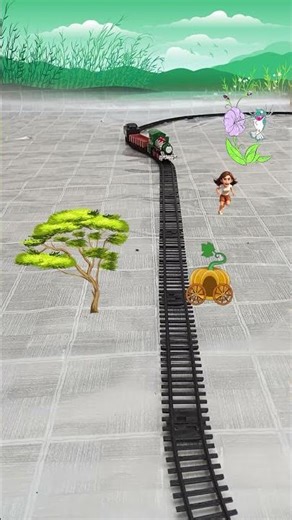 Magical Pumpkin Chariot 🎃 Becomes Genie 🧞 by Railway Track 🚂 Unreal Scene! 😱