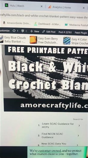 Chunky Black and White Throw easy repeat pattern amorecraftylife #crochet #crochetpattern