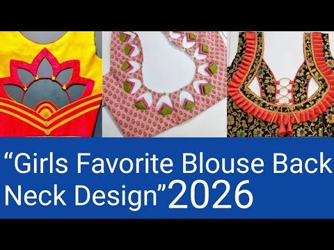 100+ Blouse Back Neck Designs | Latest Stylish Back Neck Design Ideas for Blouse 2026