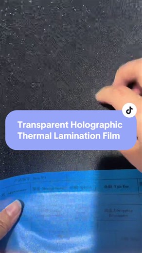 BOPP Holographic Thermal Lamination Film for Packaging