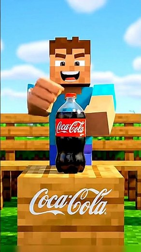 Minecraft, Coca-Cola + Mentos Experiment 💥😂 (Creeper vs Zombie)
