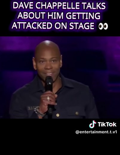 Dave Chappelle talks about him getting attacked on stage at a show #funny #davechappelle #standupcomedy #chappelleshow #comedyvideo