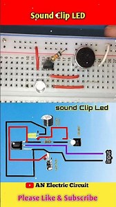 Sound Clip LED| #shortsfeed #electroniccircuit #electronic