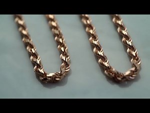 Rose Gold Rope Chains By Kilani Jewellery
