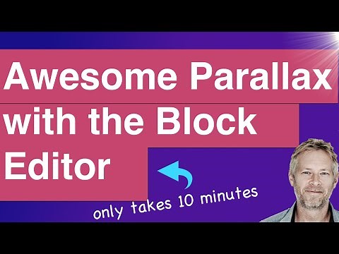 Awesome Parallax Effect with WordPress Gutenberg Block Editor