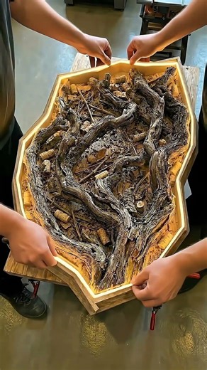 Incredible Red Epoxy Resin Table Build! 🍷🪵