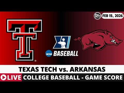 TEXAS TECH VS ARKANSAS ⚾ College Baseball Game Score Radio Play-by-Play