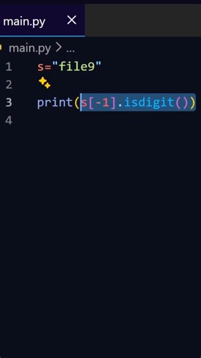 Check if string last char is digit or not #coding #programming