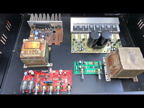 How to make subwoofer amplifier using transistor and STK circuit board