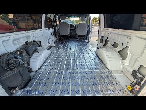 DIY Camper Van Build (Ep. 2) — Sound Deadening the Van Floor