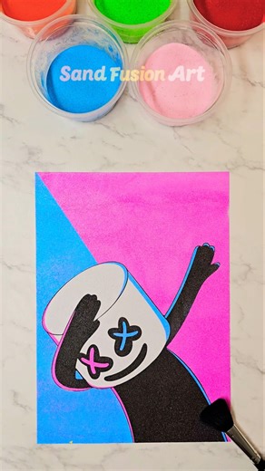 Satisfying Marshmello DJ Sand Art 🎶 EDM Music ASMR