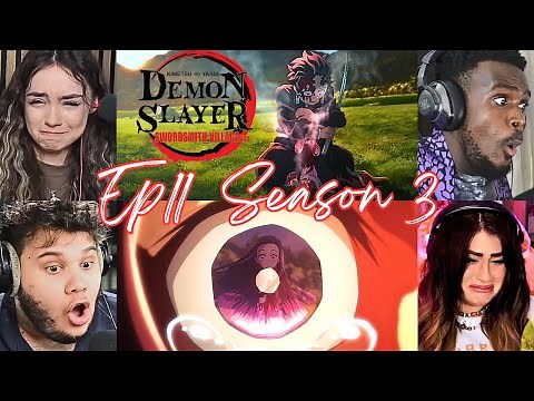 nezuko!? demon slayer BEST reactions to s3 ep11 (nezuko burning & the emotional scene)