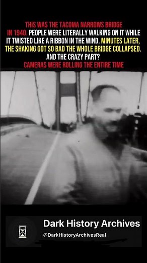 This bridge collapsed minutes after this was filmed.