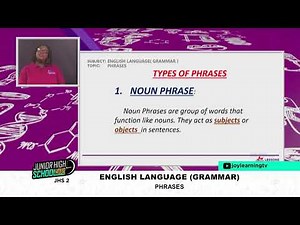 JHS 2 - PHRASES - ENGLISH LANGUAGE