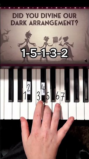 2/3 Alastors Game (Hazbin Hotel) The Living Tombstone Piano Tutorial #shorts