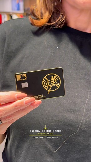 Yankees fan thru and thru! #customcreditcards #metalcards #laserengraving #elite #upgrade #yankees #yankee | Custom Credit Cards