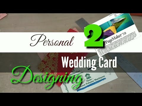 Wedding card creation in PageMaker 7.0 || DTP Training || Adobe PageMaker
