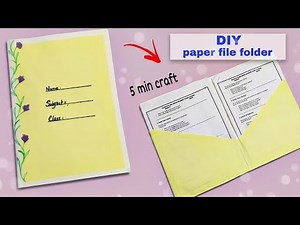 Diy Handmade folder for school | how to make file folder | diy file folder | paper file folder