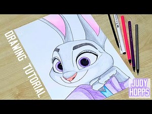 How to draw Judy Hopps from Zootopia 2