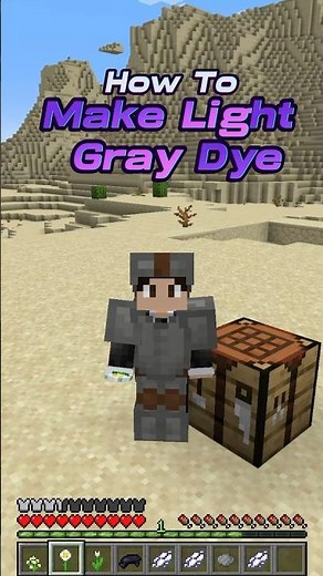 How to Make Light Gray Dye in #minecraft 1.20 Java