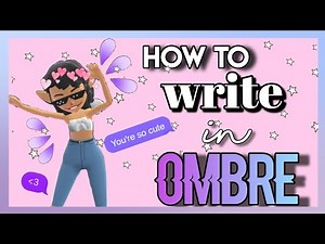How to write in OMBRE!!! |Color Codes| Hotel Hideaway
