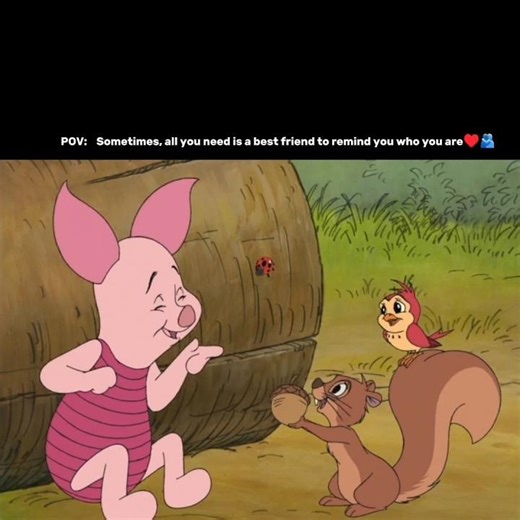 Sometimes, all you need is a best friend to remind you who you are.😭♥️#animation #pig#friends
