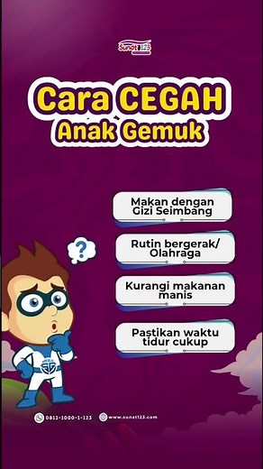 Cara Cegah Anak Gemuk / Obesitas | #Sunat123