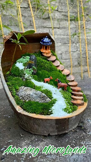 170K views · 1.5K reactions | Creative Idea Making Jung to Valuables Stuff, Amazing MicroLandScape #diy #amazingvideo #Awesome #moss #nature #plants #green #naturephotography #aquascape #mossart #photography #trees #mossterrarium #indoorplants #art #tree #plant #mosswall #vivarium #homedecor #terrariums #macro #handmade #naturelovers #garden #lichen #plantedtank #interiordesign #microlandscape #landscape | Moss CraftIdeas | Facebook