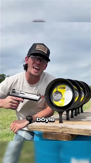 What happens when you fire a bullet at a frying pan?