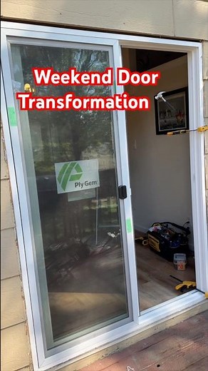 DIY Sliding Patio Door Install | Home Depot Patio Door Upgrade 🚪✨
