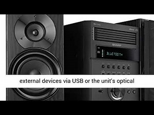 Sharp XL BH250 Sharp 5 Disc Micro Shelf Executive Speaker System with Bluetooth, USB Port for MP3 Pl