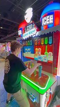 Fill Up 50 ICEES to Win the Jackpot! 🥶 #shorts #arcade #challenge