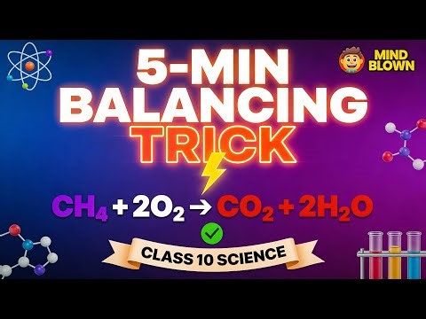 Chemical Reactions: Balancing Equations in 5 Minutes | Class 10 Science